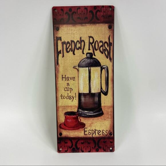 French Roast Espresso Coffee Tin Wall Art - Picture 6 of 7